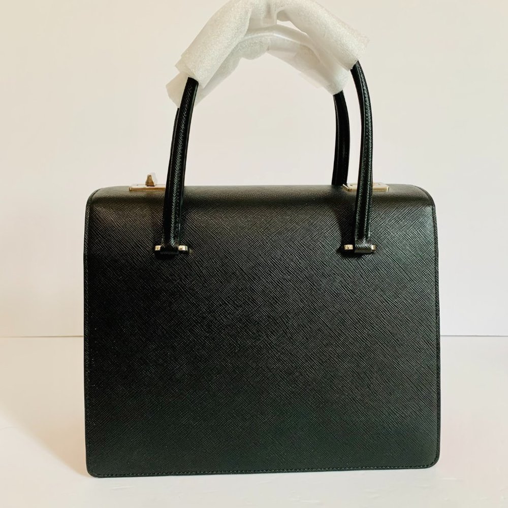 PRADA SAFFIANO LEATHER LIP PRINT HANDLE BAG LIMITED EDITION MADE IN ITALY - Picture 4 of 12
